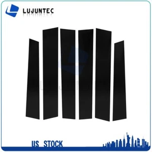 Piano Black Door Trim Fits 07-11 Honda CRV 6PCS Set Pillar Posts Glossy Cover - Imagen 1 de 6