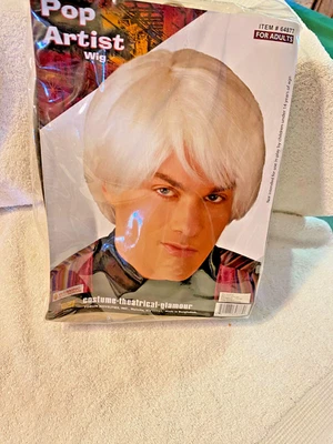 costume wig short white/ light gray. new in package - Image 1 of 2