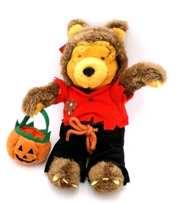 Disney Store Winnie the Pooh In Werewolf Costume 15" Halloween Plush Vintage - Picture 1 of 4