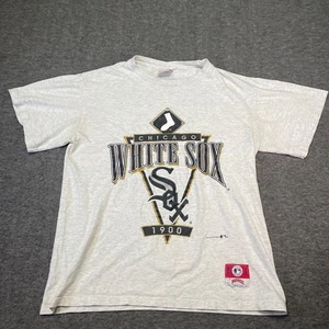 Vintage Chicago White Sox Shirt Men L Nutmeg Mills Sport Made in USA MLB - Picture 1 of 9