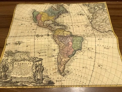 Antique Map – “Americae Mappa Generalis” – Homann Heirs, 1736 - Image 1 of 3