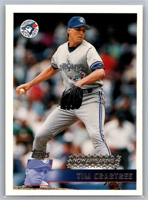 Tim Crabtree 1996 Topps NOW APPEARING Toronto Blue Jays #351 - Image 1 of 2