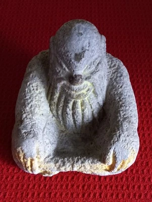 Vintage Rare Incense Burner Carved Bearded Man Glows Under Black Light - Image 1 of 4