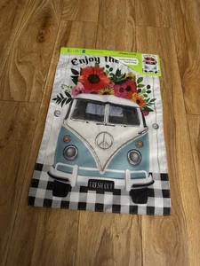 Meadow Creek bestickte Hofflagge Enjoy The Ride Van Druck 11,5" x 18" - Bild 1 von 2