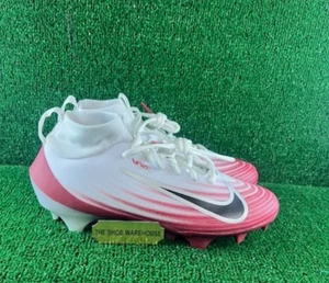 Men's Nike Air Zoom Vapor Pro 1 White Crimson Football Cleat HM8850-102 Size 7.5 - Picture 1 of 5