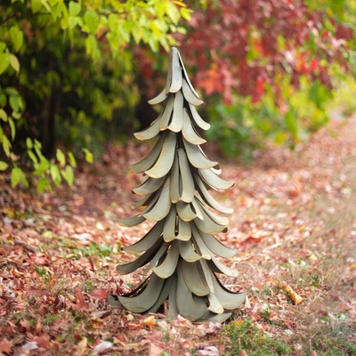 Acento de jardín de metal de cedro Blue Atlas de Desert Steel Foto 1 de 4