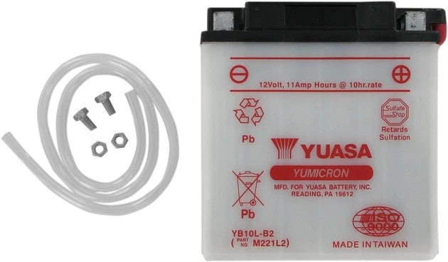 Yuasa Battery YuMicron Battery YB10L-B2 fits Yamaha XC200 Riva 200 1987-1991 - Image 1 of 1