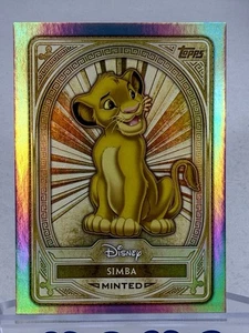 Simba 2025 NYCC Topps Disney Mint Base Refractor #77 - Picture 1 of 2