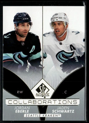 2022-23 SP Authentic Collaborations #C-25 Jordan Eberle / Jaden Schwartz - Image 1 of 2