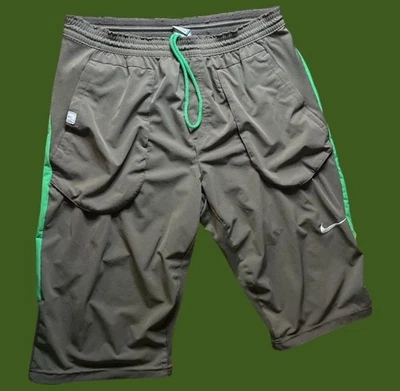 DE COLECCIÓN Y2K NIKE SURF PANTALONES CORTOS LARGOS MARRÓN Y VERDE PARA HOMBRE XL Foto 1 de 4