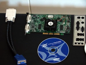 MATROX PARHELIA 128MB AGP 4x GRAPHICS CARD DUAL DVI GPU - Picture 1 of 1