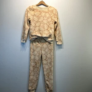 Sanrio Hello Kitty Kids Girls Cozy Fleece PJ Pajama Jogger Set Size Large - Picture 1 of 10
