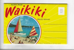 CARPETA POSTAL-WAIKIKI, HAWAII. - Imagen 1 de 2