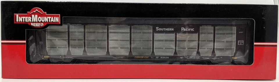 InterMountain 45257-03 HO Southern Pacifc Bi-Level Auto Rack & Flatcar #518130 - Image 1 of 1