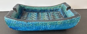 Bitossi Aldo Londi Raymor Rimini Blau Keramik Aschenbecher Mid Century Modern Italy - Bild 1 von 12