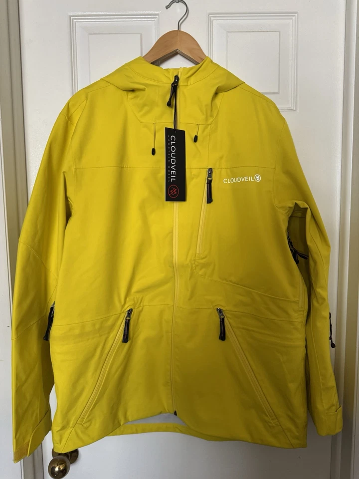 Chaqueta de esquí Cloudveil mediana Koven para hombre chaqueta de esquí fresca Cyber Yellow CVY258PS Foto 1 de 4