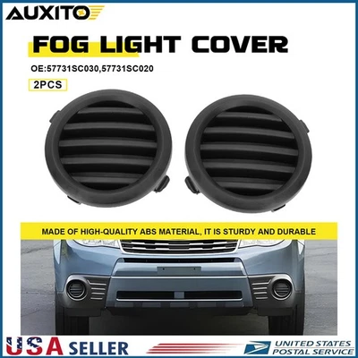 Cubierta de orificio de luz antiniebla delantera 2 piezas para Subaru Forester 2009-2013 conductor pasajero Foto 1 de 4