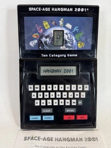 SPACE-AGE HANGMAN 2001 HANDHELD ELECTRONIC GAME WORKS NICE - Picture 1 of 4