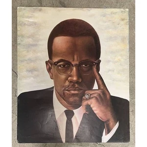 Hulis Mavruk, Malcolm X, Print, 24" x 20" - Picture 1 of 10