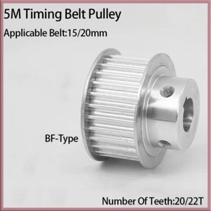 5M BF-Type Timing Belt Pulley 20/22T Applicable Belt Width 15/20mm Bore 6mm~20mm - Picture 1 of 12