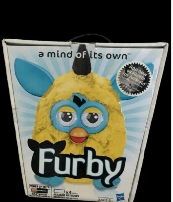 Furby a mind of its own Yellow NEU wertig nur furbisch und englisch Gelb
