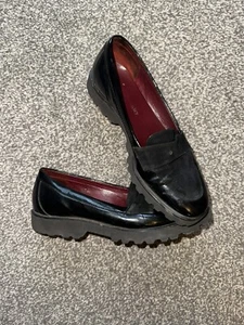 Womens Russell & Bromley Shoes, Loafers, Size 3.5, Patent Leather, EU 36, Black - Picture 1 of 7