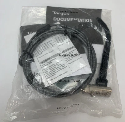 Targus Notebook Security Defcon SCL Serialized Combo Cable Lock - PA410S - Image 1 of 4
