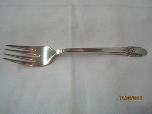 Vintage 1937 IS 1847 Rogers Bros silver plate Salad Fork First Love - Picture 1 of 3