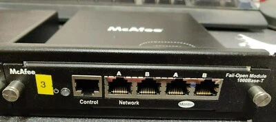 Mcafee Fail-Open Module 1000Base-T Ethernet Control Network Monitor  - Image 1 of 3
