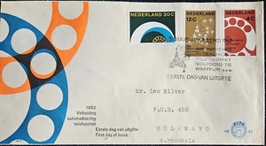1962 Netherlands Postal Completion of Auto Telephone Stamps on FDC, Posted - Picture 1 of 4
