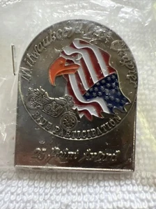 Vintage Milwaukee H.O.G. Chapter. Ride  participation 25 point award Pinback - Picture 1 of 10