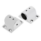 2x Boat Hand Rail Fitting 90 Degree Stanchion Base Mount for 20mm Tube/Pipe