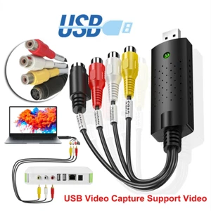 USB 2.0 Audio Video VHS VCR to DVD Converter Capture Card Adapter Digital Format