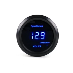 2" 52mm Universal Blue Digital LED Volt Meter Electronic Voltage Gauge Tint Lens - Picture 1 of 10