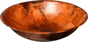 WWB-14 Wooden Woven Salad Bowl, 14-Inch, Brown - Picture 1 of 12