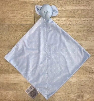 Manta Carters Child Of Mine Peluche Elefante Azul Lovey Estrellas Blancas Sonajero B Foto 1 de 3