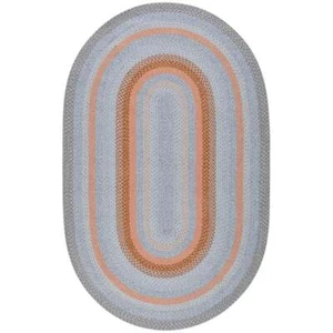 Safavieh Braided 3'-0" x 5'-0" Hand Woven Rug in Gray / Rust - Picture 1 of 7