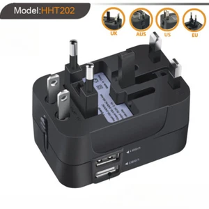 Universal Worldwide Travel Plug Adapter, Travel Essentials Portable Charger Head - Picture 1 of 8