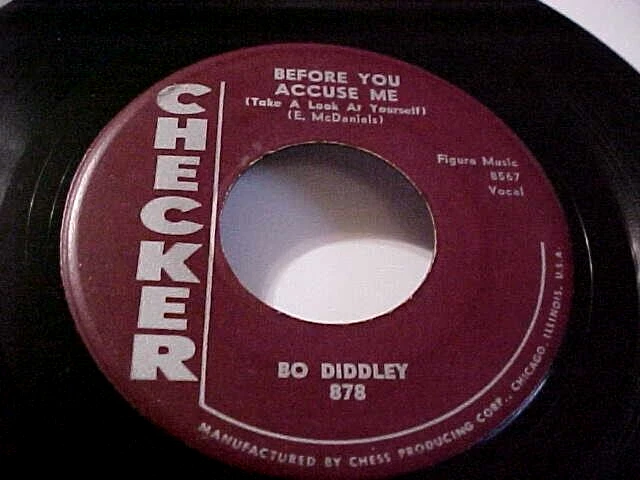 BO DIDDLEY - 1957 CHICAGO BLUES - BEFORE YOU ACCUSE ME - GREAT AUDIO - Image 1 of 2