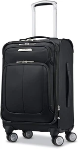 Samsonite Solyte DLX 20 inch Softside Expandable Spinner Luggage Carry On Black - Picture 1 of 8