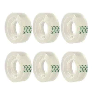 6 rollos de recambios de cinta transparente, cinta transparente, 3/4 x 1000 - Imagen 1 de 6