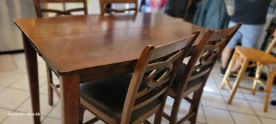 East West ANPL5-WHI-C 5-Piece Kitchen Table Set - Buttermilk/Cherry - Image 1 of 3