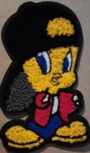 Looney Tunes Tweety Bird 5.5" chenille fabric sew on patch - Picture 1 of 3