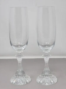 Elegante klare Kristall Sektflöten mit ausgestelltem Sockel - langlebig & stilvoll - Bild 1 von 7