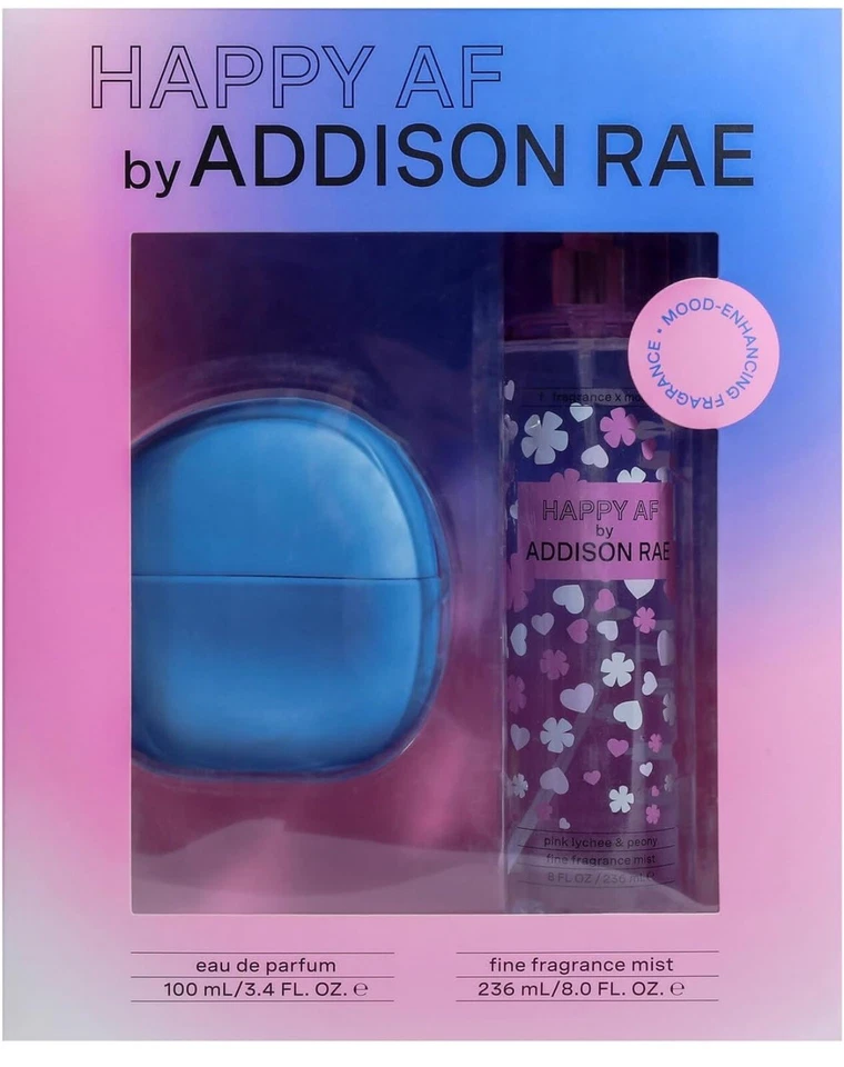 Happy AF por Addison RAE Eau De Toilette Lote Set de Regalo Spray y Perfume Foto 1 de 3
