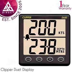 Nasa Marine Ersatz Clipper Duet Display Only│Speed & Depth│For Boat Marine - Bild 1 von 2