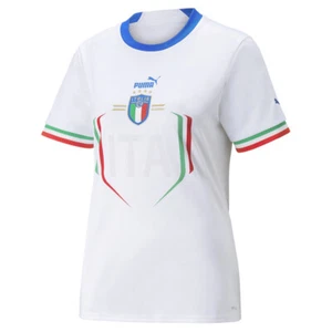 PUMA Italy Away 2223 Replica Crew Neck Short Sleeve Soccer Jersey Womens White - Picture 1 of 2