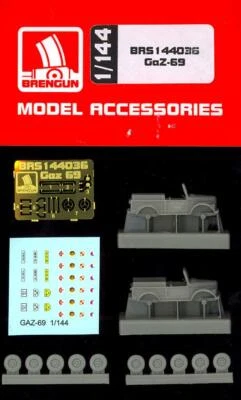 Brengun Modelos 1/144 SOVIÉTICO SEGUNDA GUERRA MUNDIAL GAZ-69 CAMIÓN (2) Resina y Kit de Grabado Fotográfico Foto 1 de 4