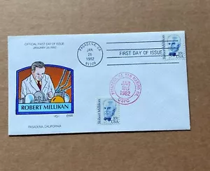 US FDC Collins Hand-Painted #1866 Robert Millikan 1982 - Picture 1 of 3