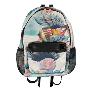 Robert Graham Backpack Feather Weight Graphic Rose Gold Hardware Black Straps - Picture 1 of 11